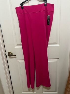 Soho Vibrant Hot Pink Wide-Leg Pants